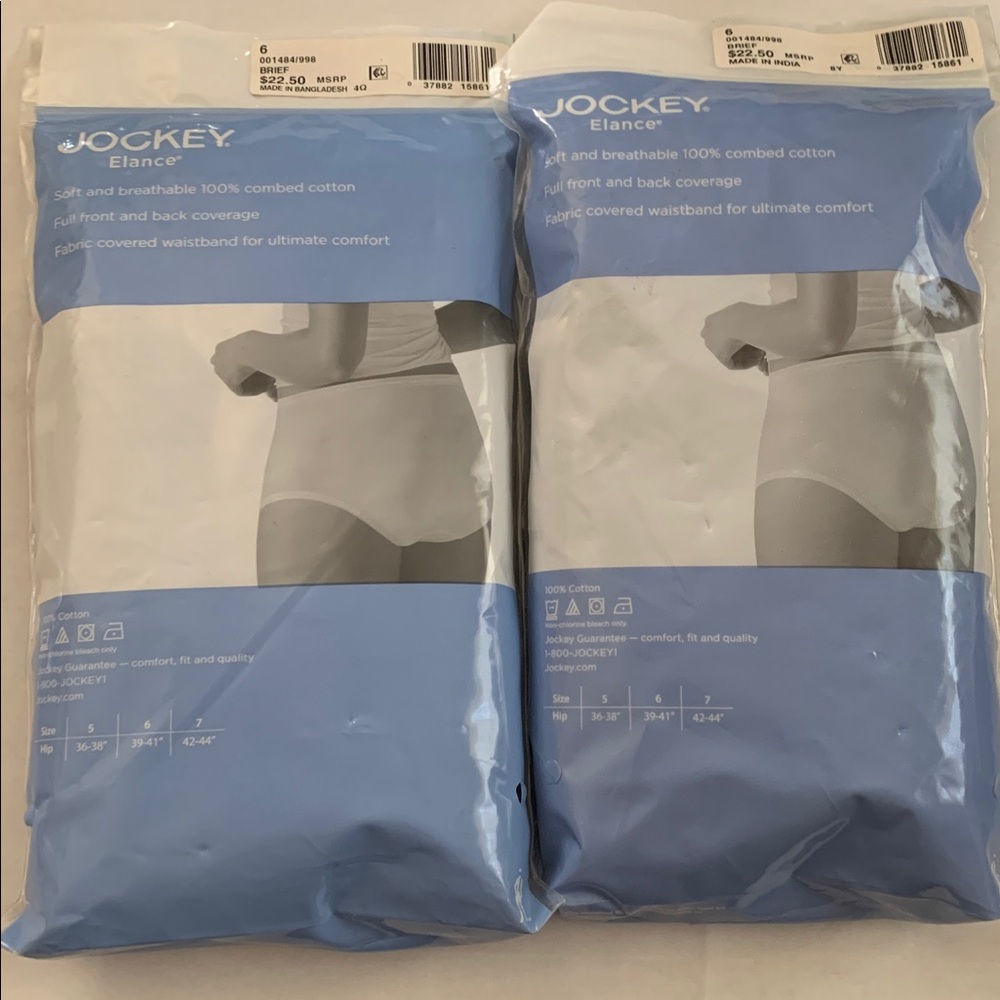 Jockey Women's Briefs 2 - 3pack size 6 in Gray. Lite, medium and dark. - Picture 4 of 8